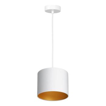  Csillár zsinóron ARDEN 1xE27/60W/230V á. 18 cm fehér/arany  kép