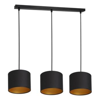  Csillár zsinóron ARDEN 3xE27/60W/230V fekete/arany  kép