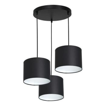  Csillár zsinóron ARDEN 3xE27/60W/230V fekete/fehér  kép