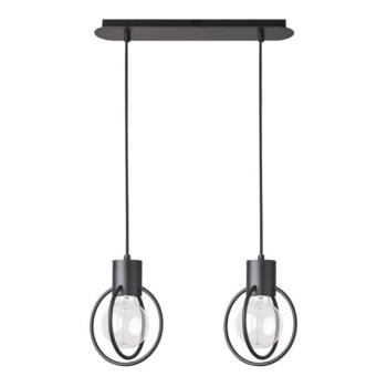  Csillár zsinóron AURA 2xE27/60W/230V fekete  kép