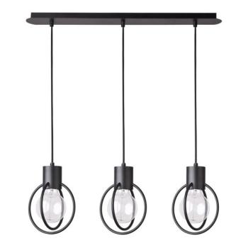  Csillár zsinóron AURA 3xE27/60W/230V fekete  kép