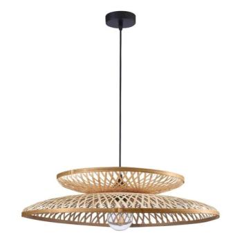  Csillár zsinóron BALI 1xE27/20W/230V átm. 60 cm bambusz  kép