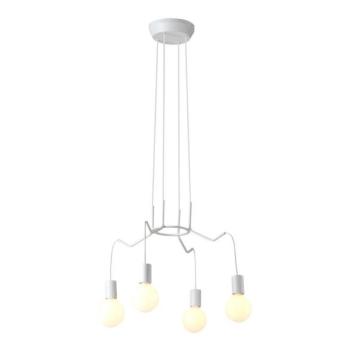  Csillár zsinóron BASSO 4xE27/40W/230V fehér  kép