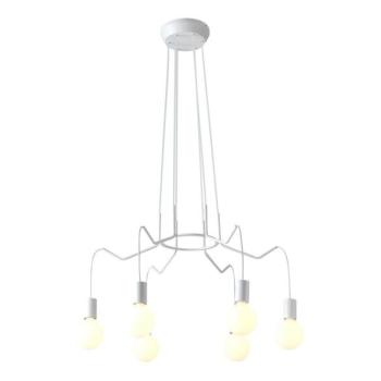  Csillár zsinóron BASSO 6xE27/40W/230V fehér  kép