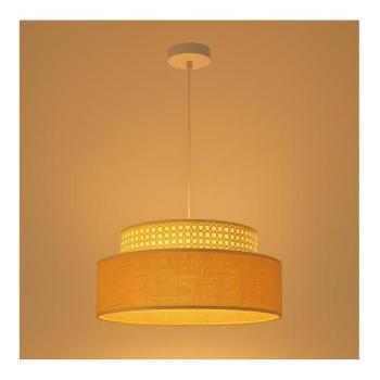  Csillár zsinóron BOHO 1xE27/60W/230V átm. 40 cm rattan  kép