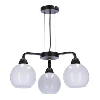  Csillár zsinóron CALDERA 3xE27/60W/230V fekete  kép