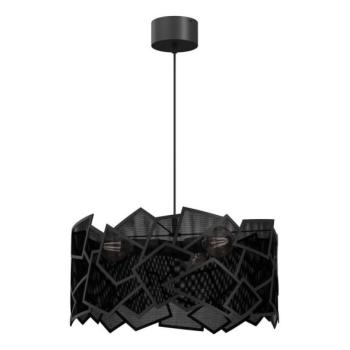  Csillár zsinóron CAMO 3xE27/15W/230V fekete  kép