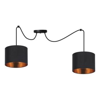  Csillár zsinóron CANDIDA 2xE27/40W/230V pók fekete/réz  kép