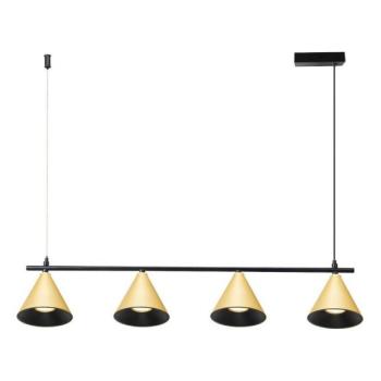  Csillár zsinóron CONE 4xGU10/10W/230V arany/fekete  kép