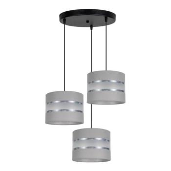  Csillár zsinóron CORAL 3xE27/60W/230V szürke  kép