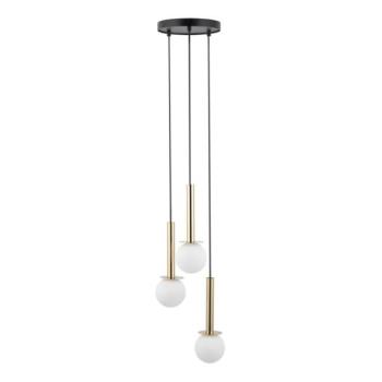  Csillár zsinóron DAISY 3xG9/12W/230V átm. 27 cm arany/fekete/fehér  kép