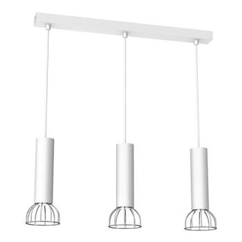  Csillár zsinóron DANTE 3xGU10/25W/230V fehér/fényes króm  kép