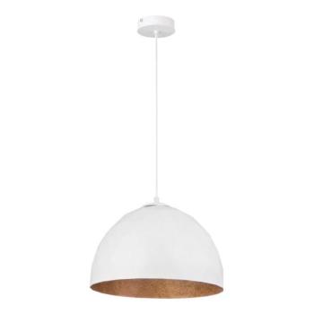  Csillár zsinóron DIAMENT 1xE27/60W/230V á. 35 cm fehér/réz  kép