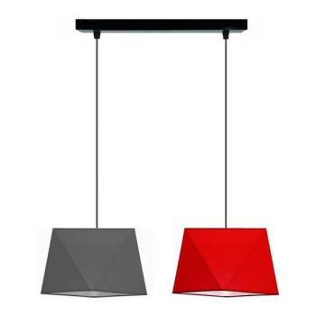  Csillár zsinóron DIAMENT 2xE27/60W/230V szürkés kép