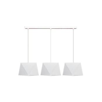  Csillár zsinóron DIAMENT 3xE27/60W/230V fehér  kép