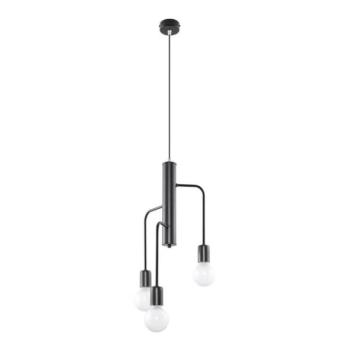  Csillár zsinóron DUOMO 3M 3xE27/60W/230V fekete  kép