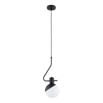  Csillár zsinóron ENIGMA 1xE14/10W/230V fekete/fehér  kép
