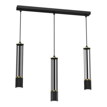 Csillár zsinóron ESTILO 3xGU10/40W/230V fekete  kép