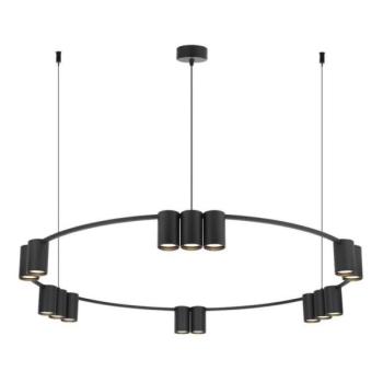  Csillár zsinóron GENESIS 15xGU10/8W/230V fekete  kép
