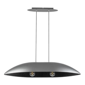  Csillár zsinóron GONDOLA 2xE27/60W/230V ezüst/fekete  kép