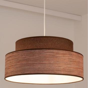  Csillár zsinóron GRACE 1xE27/60W/230V átm. 40 cm barna/bézs  kép