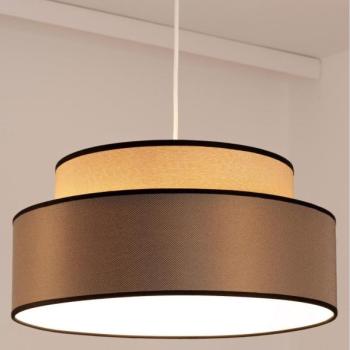  Csillár zsinóron GRACE 1xE27/60W/230V átm. 40 cm bézs/barna  kép