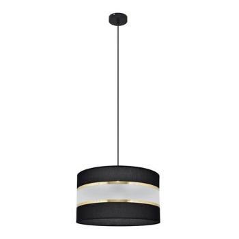  Csillár zsinóron HELEN 1xE27/15W/230V á. 35 cm fekete/arany  kép