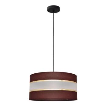  Csillár zsinóron HELEN 1xE27/15W/230V á. 40 cm barna/fekete/arany  kép