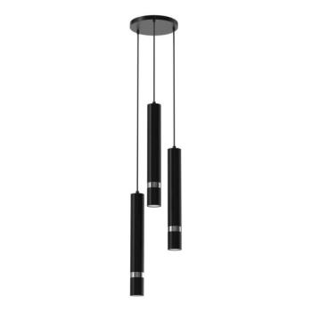  Csillár zsinóron JOKER 3xGU10/8W/230V fekete/fényes króm  kép