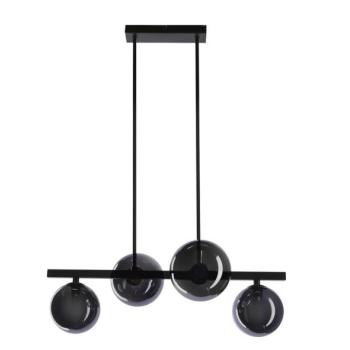 Csillár zsinóron KAMA 4xG9/28W/230V fekete/füstös fekete  kép