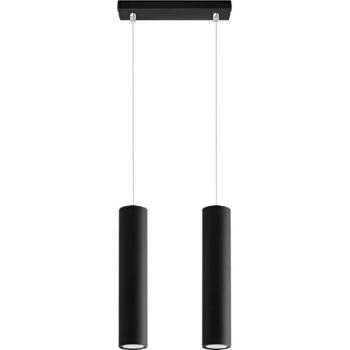  Csillár zsinóron KARADON 2xGU10/30W/230V fekete  kép