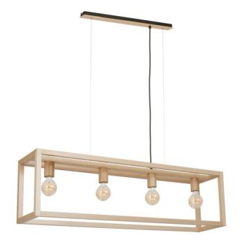  Csillár zsinóron LEGNO 4xE27/60W/230V  kép