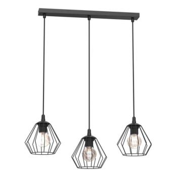  Csillár zsinóron LETI 3xE27/15W/230W fekete  kép