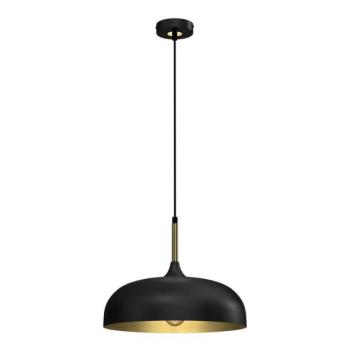  Csillár zsinóron LINCOLN 1xE27/60W/230V á. 35 cm fekete  kép