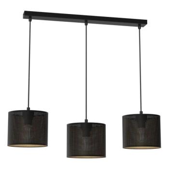  Csillár zsinóron LOFT SHADE 3xE27/60W/230V fekete/arany  kép