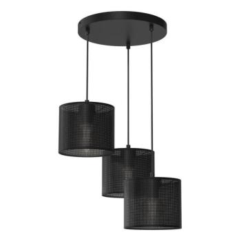  Csillár zsinóron LOFT SHADE 3xE27/60W/230V fekete  kép