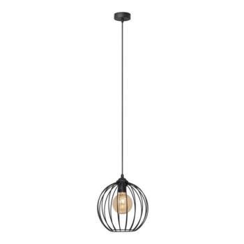  Csillár zsinóron MERCURE 1xE27/15W/230V átmérő 24 cm fekete  kép