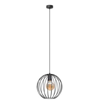  Csillár zsinóron MERCURE 1xE27/15W/230V átmérő 30cm fekete  kép