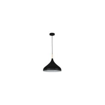  Csillár zsinóron MIKO 1xE27/60W/230V átm. 32 cm fekete  kép