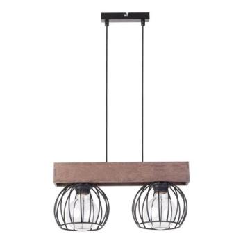  Csillár zsinóron MILAN 2xE27/60W/230V fa  kép