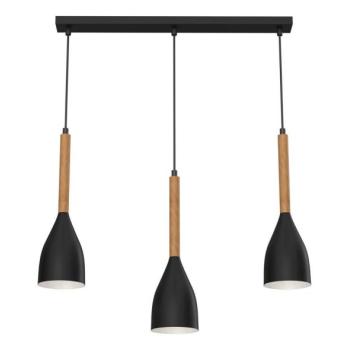  Csillár zsinóron MUZA NEW 3xE27/60W/230V fekete  kép