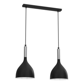 Csillár zsinóron NOAK 2xE27/15W/230V fekete/króm  kép