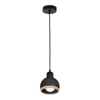  Csillár zsinóron OVAL 1xE27/60W/230V fekete  kép