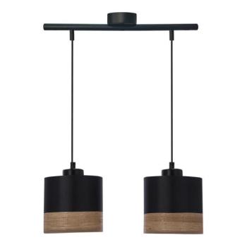  Csillár zsinóron PORTO 2xE27/60W/230V fekete/barna  kép