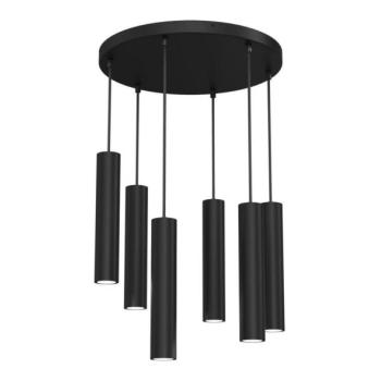  Csillár zsinóron RAITO 6xGU10/8W/230V fekete  kép