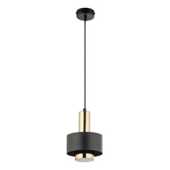  Csillár zsinóron RIF LUX 1xGX53/12W/230V átm. 15 cm fekete/arany  kép