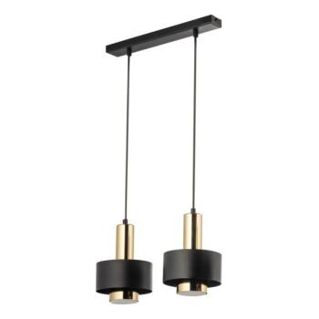  Csillár zsinóron RIF LUX 2xGX53/12W/230V fekete/arany  kép