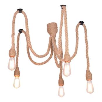  Csillár zsinóron ROPE CASA 5xE27/12W/230V pók  kép