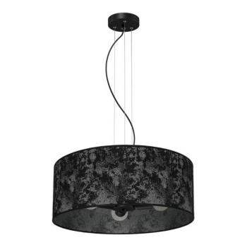  Csillár zsinóron SATINO 3xE27/60W/230V fekete/szürke  kép
