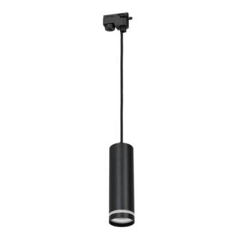  Csillár zsinóron sínrendszerhez PIPE 1xGU10/25W/230V fekete  kép
